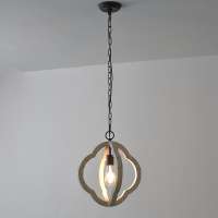 Celestial 1-Light Wood Pendant light vintage loft pendant lamp for kitchroom