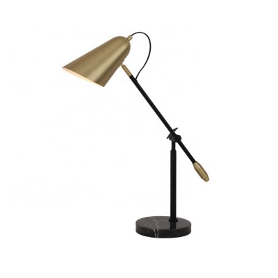 Attractive luxury bronze brass color 220 volts modern decorative adjust reading table lamp for office study hotel