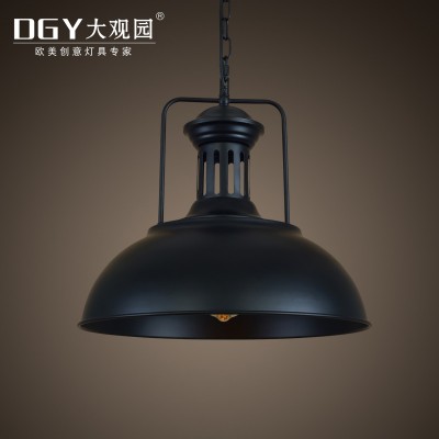 loft bar shop restaurant black metal shade vintage pendant antique lamp